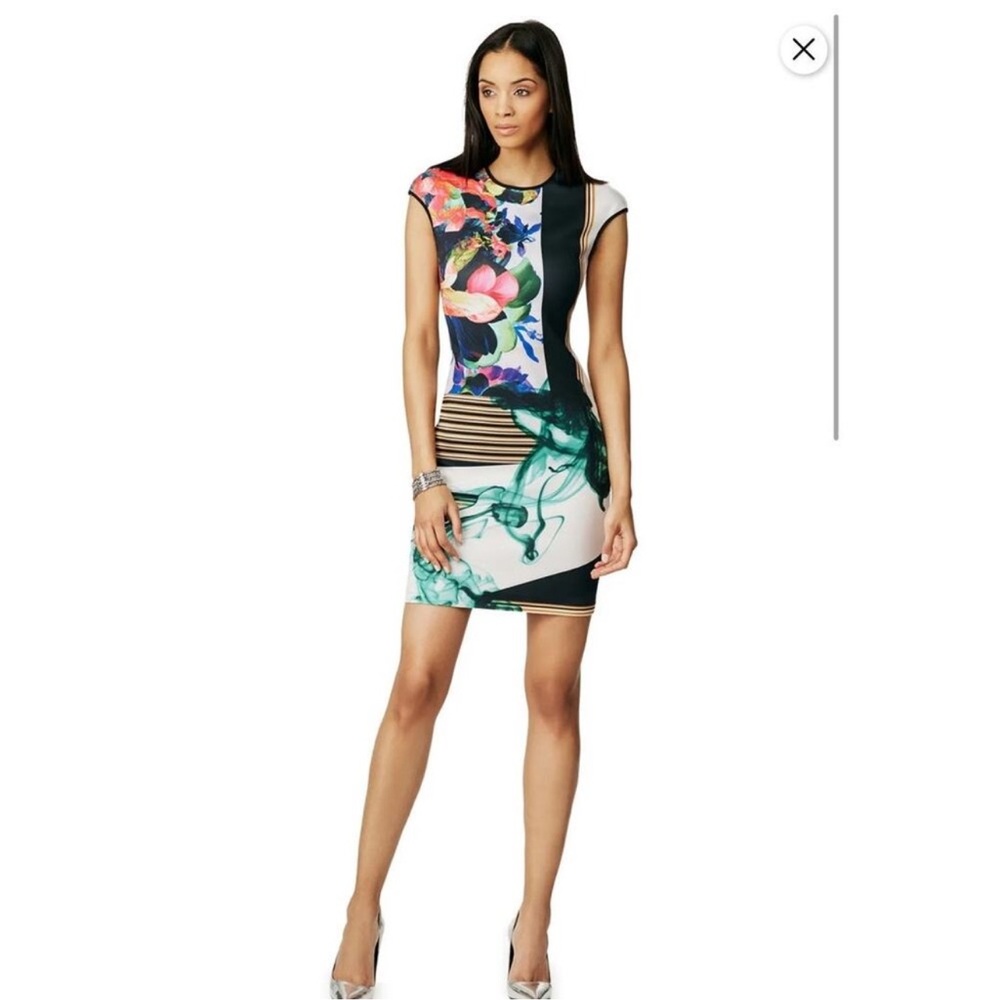 Clover Canyon Printed Scuba Mini Dress, Small